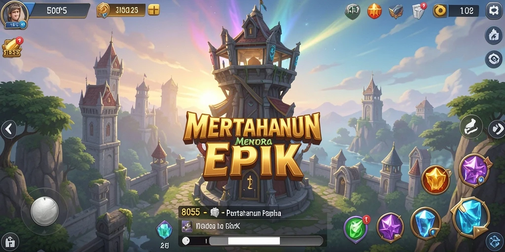 Gameplay menakjubkan dalam permainan Tower Defense 8055.