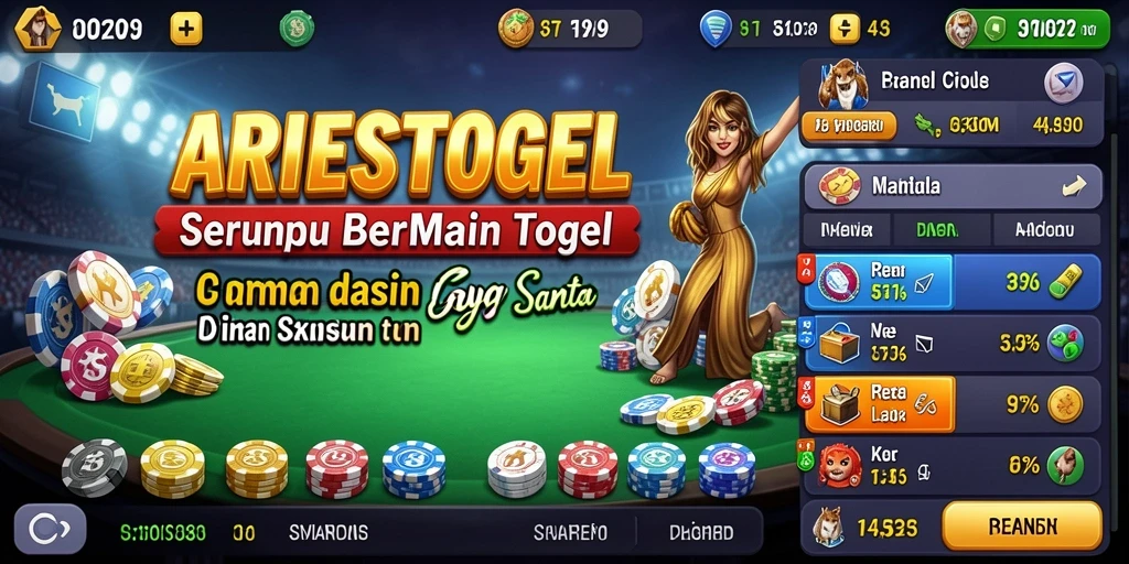 Tampilan gameplay ARIESTOGEL yang menarik dan seru.