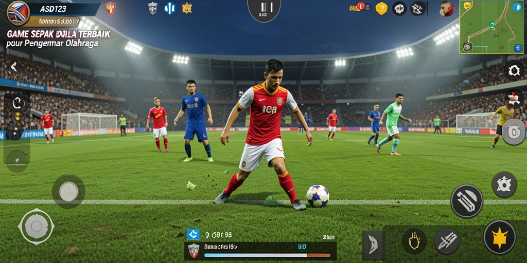 Tampilan gameplay <strong>ASD123</strong> dengan aksi seru di lapangan.