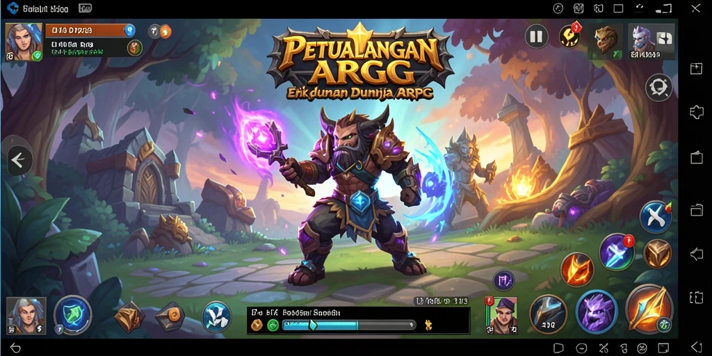 Gameplay D73 yang menegangkan dalam petualangan ARPG.