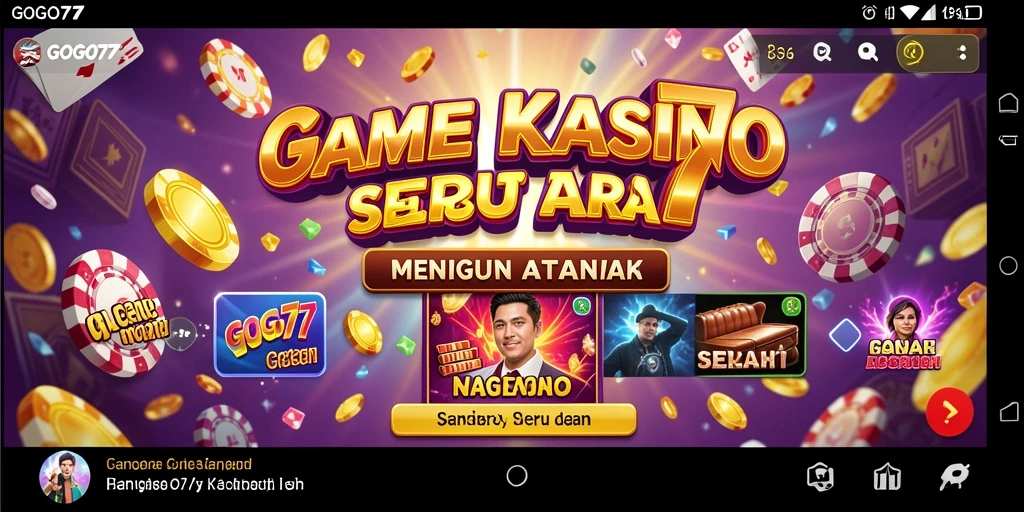 Tampilan gameplay GOGO77 yang menegangkan dan penuh warna.