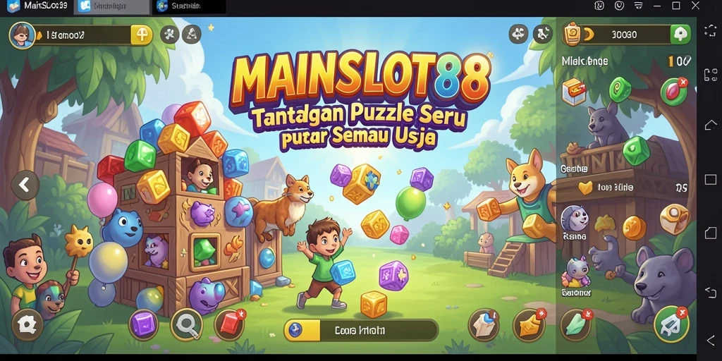 Tampilan gameplay MAINSLOT88 dengan puzzle menarik dan interaksi mudah.