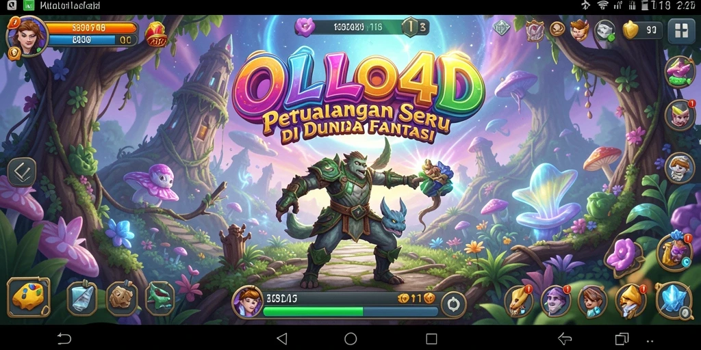 Tangkapan layar utama OLLO4D menampilkan gameplay seru dalam misi petualangan yang mendebarkan.
