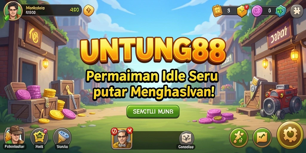 Tampilan gameplay seru dari UNTUNG88 yang penuh strategi Idle.