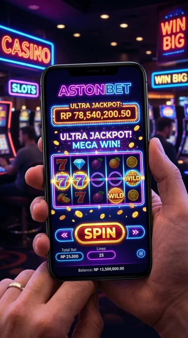Pengguna yang sedang mengunduh aplikasi melalui astonbet.